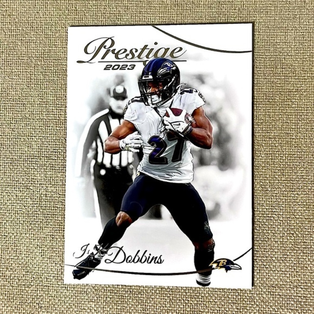 J.K. Dobbins 2023 Panini Prestige Baltimore Ravens NFL Football Sports Card
